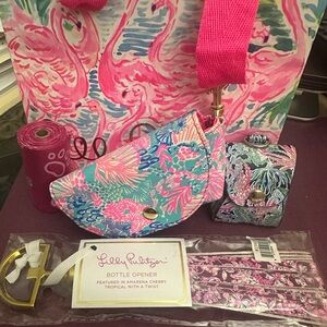 Lilly Pulitzer Pink and Blue Accessories Set